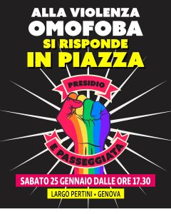 presidio contro la violenza omofoba