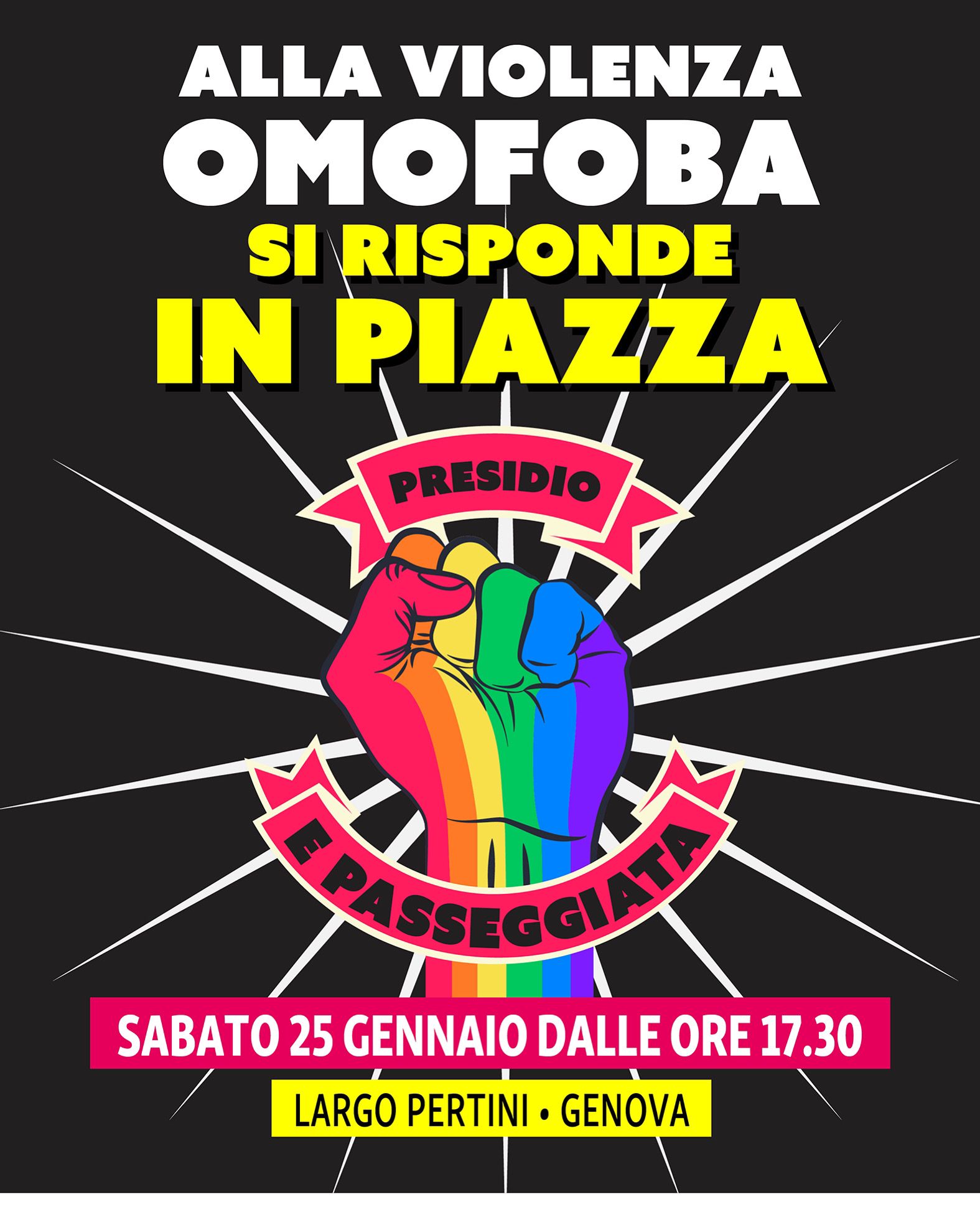 presidio contro la violenza omofoba